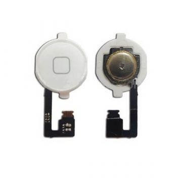 Tafelkleed met home button en witte home button iPhone 4 4S