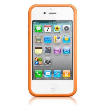 Bumper - Contour TPU Oranje Iphone 4 & 4S