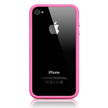 Bumper - Roze TPU-contour Roze Iphone 4 & 4S