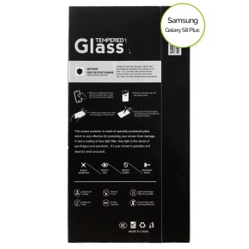 Achat Verre Trempé 5D full contour Noir pour écran Samsung Galaxy S8 Plus GHS8P-008