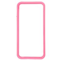 Bumper roze in transparante rand in TPU IPhone 5