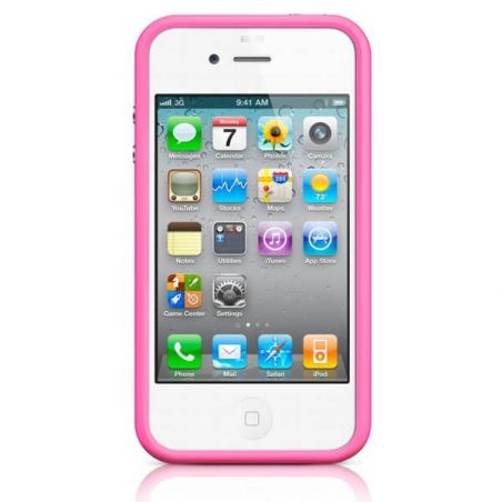 Achat Bumper - Contour TPU Rose IPhone 4 & 4S COQ4X-022X