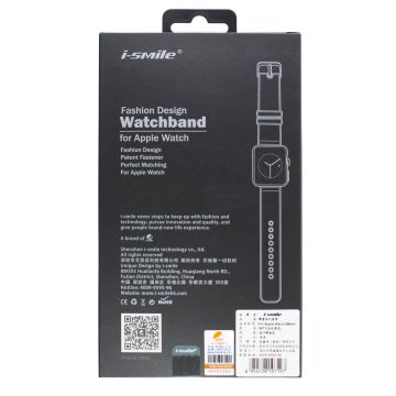 iSmile krokodil zwart lederen Apple Watch 38mm bandje met adapters  Riemen Apple Watch 38mm - 2