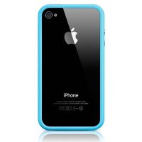 Achat Bumper - Contour TPU Bleu IPhone 4 & 4S COQ4X-021X