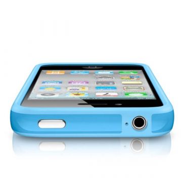 Achat Bumper - Contour TPU Bleu IPhone 4 & 4S COQ4X-021X