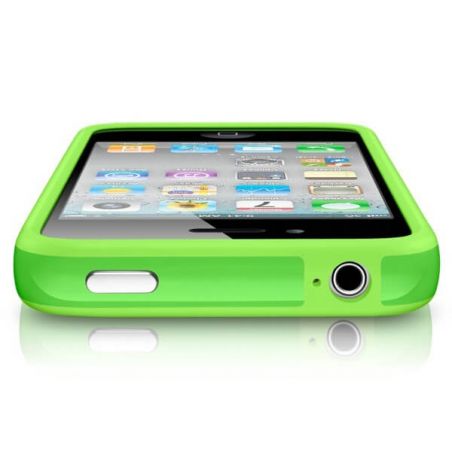 Achat Bumper - Contour TPU Vert IPhone 4 & 4S COQ4X-020X