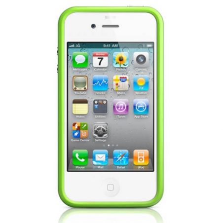 Achat Bumper - Contour TPU Vert IPhone 4 & 4S COQ4X-020X