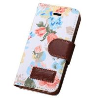 Achat Etui portefeuille Fleurs iPhone 5/5S/SE