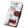 Etui portefeuille Fleurs iPhone 5/5S/SE