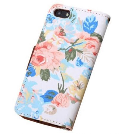 Achat Etui portefeuille Fleurs iPhone 5/5S/SE