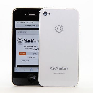 Achat Face arrière MacManiack iPhone 4S Blanc IPH4S-301X