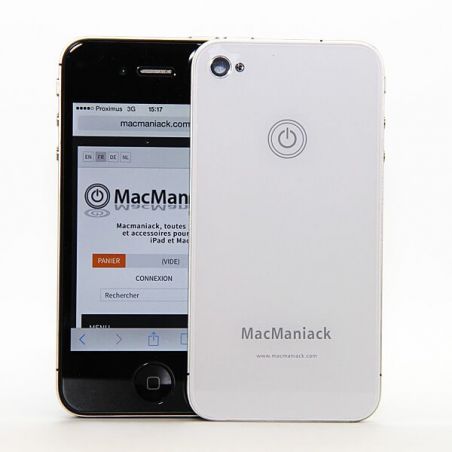 iPhone 4S achterkant MacManiack wit - iphone reparatie  Rugleuningen MacManiack iPhone 4S - 1