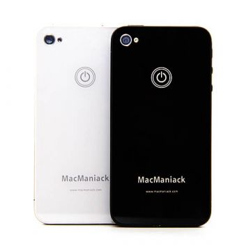 Achat coque arrière face de remplacement vitre MacManiack IPhone 4 Blanc IPH4G-301X