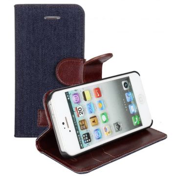 Achat Etui portefeuille Jeans iPhone 5/5S/SE COQ5X-236X