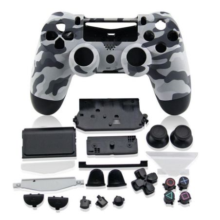 Camouflage-look joystick shells + buttons - PS4