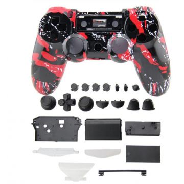 Camouflage-look joystickschelpen + knoppen - PS4