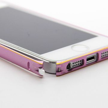 Achat Bumper ultra-fin Aluminium 0,7mm arrondi contour doré iPhone 5/5S/SE