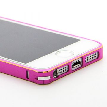 Ultra-dunne 0.7mm Aluminium Bumper gouden frame iPhone 5/5S/SE  Bumpers iPhone 5 - 15