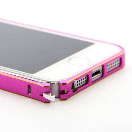 Achat Bumper ultra-fin Aluminium 0,7mm arrondi contour doré iPhone 5/5S/SE