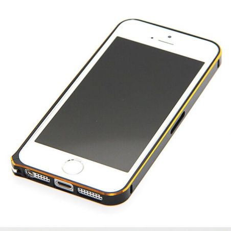 Achat Bumper ultra-fin Aluminium 0,7mm arrondi contour doré iPhone 5/5S/SE