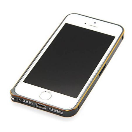 Achat Bumper ultra-fin Aluminium 0,7mm arrondi contour doré iPhone 5/5S/SE