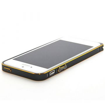 Achat Bumper ultra-fin Aluminium 0,7mm arrondi contour doré iPhone 5/5S/SE