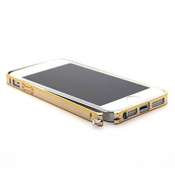 Achat Bumper ultra-fin Aluminium 0,7mm arrondi contour doré iPhone 5/5S/SE