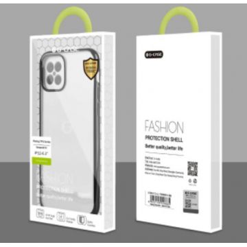 TPU glänzend transparentes Gehäuse + G-CASE Shiny Series Umriss - iPhone 12 Mini