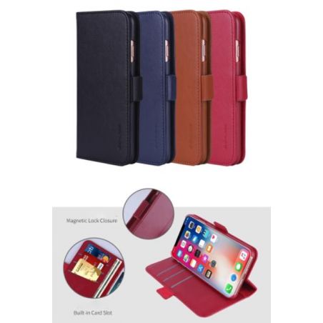 Achat Housse clapet cuir G-CASE Honour Series - iPhone 12 Mini HOUSSE-CLAPET-IP12MINI