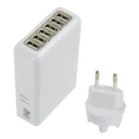 Oplader iPhone iPad iPod Multi - 6 usb poorten multi  laders - Batterijen externes - Kabels iPhone 4 - 2