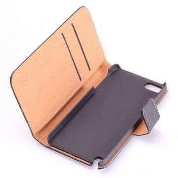 Leather imitation Portfolio Stand Case iPod Touch 5  Covers et Cases iPod Touch 5 - 5