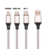 Hoco 3 in 1 Lightning and Micro USB cable