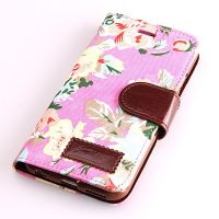 Achat Etui portefeuille Fleurs iPhone 6