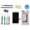 Complete screen kit gemonteerd WHITE iPhone 8 Plus (Compatibel) + gereedschappen