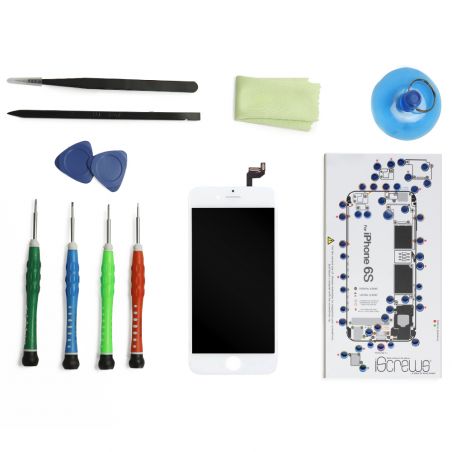 Achat Kit Ecran iPhone 6S BLANC (Qualité Premium) + outils KR-IPH6S-012