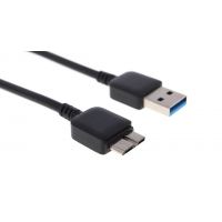 Black Micro USB 3.0 cable for Samsung  Chargers - Powerbanks - Cables Galaxy S5 - 2