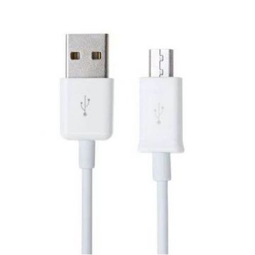 Weißes USB-Mikrofonkabel für Samsung  Ladegeräte - Batterien externe - Kabel Galaxy S3 - 2