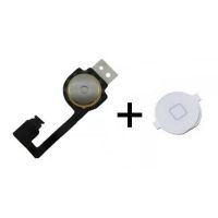 Achat Nappe de bouton Home et bouton Home Blanc iPhone 4S  IPH4S-046X