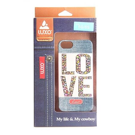 Achat Coque Rigide Love my Denim iPhone 5/5S/SE COQ5X-358X