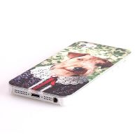 Starre Hundeschale mit Spitzenhalsband iPhone 5/5S/SE  Abdeckungen et Rümpfe iPhone 5 - 3