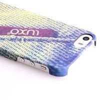 Achat Coque Rigide Luxo Label Denim iPhone 5/5S/SE  COQ5X-359X