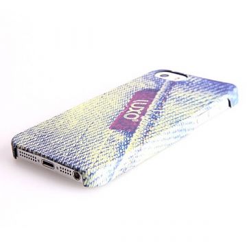 Luxo Label Denim Pattern Hard Case iphone 5 5s   Abdeckungen et Rümpfe iPhone 5 - 4