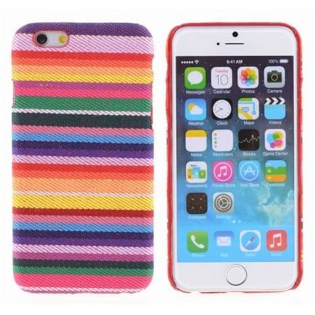 Achat Coque rigide avec revêtement tissu péruvien iPhone 6 Plus COQ6P-085X