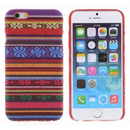 Achat Coque rigide avec revêtement tissu chilien iPhone 6 Plus COQ6P-050X