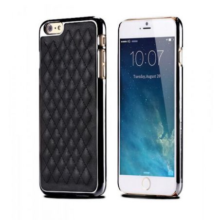 Achat Coque Rigide avec revêtement simili cuir matelassé iPhone 6 Plus