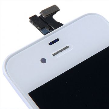 Original Glass Digitizer, LCD Screen and Full Frame for iPhone 4 White  Screens - LCD iPhone 4 - 2